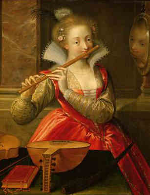 renaissance flutist Dirk de Quade Ravesteyn c1600
